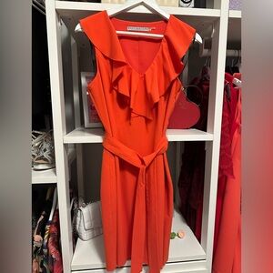Marc New York Vibrant Orange Midi Dress